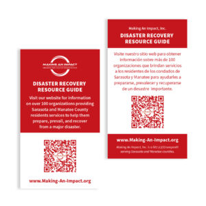 Disaster Recovery QR Code Wallet Cards-Bilingual / Box of 1,000