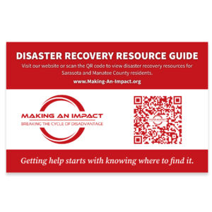11×17 Disaster Recovery Resource Sign with QR Code